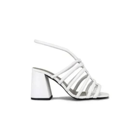 FREE People Colette Cinched Heel in White - Picture 1 of 9